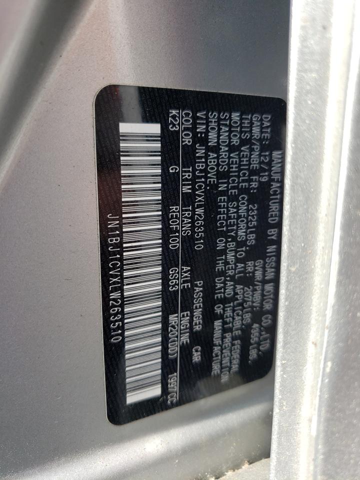 JN1BJ1CVXLW263510 NISSAN ROGUE 2020