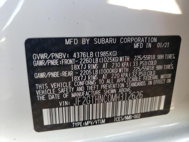 2021 Subaru Crosstrek Limited VIN: JF2GTHNC0MH312626 Lot: 54195004