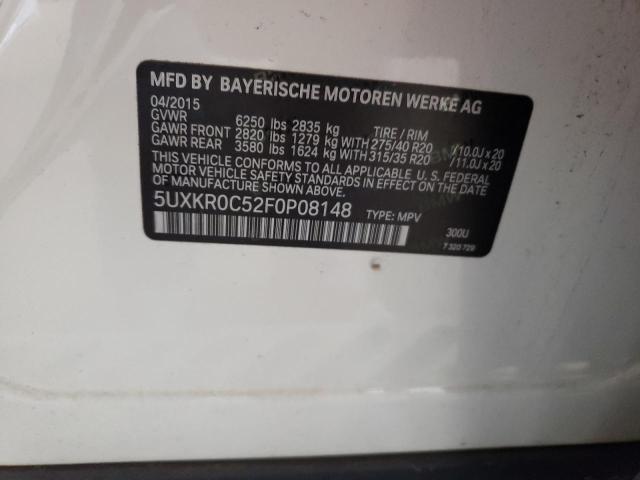 VIN 5UXKR0C52F0P08148 2015 BMW X5, Xdrive35I no.13