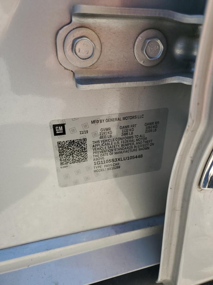 1G1105S3XLU105448 CHEVROLET IMPALA 2020
