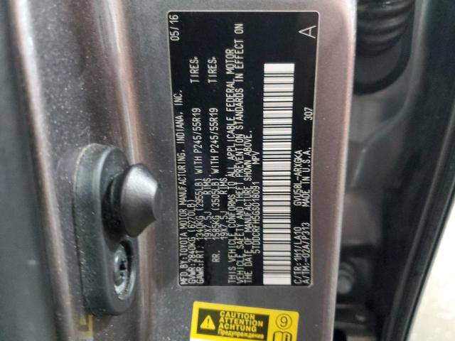 2016 Toyota Highlander Hybrid Limited VIN: 5TDDCRFH5GS018091 Lot: 55477404