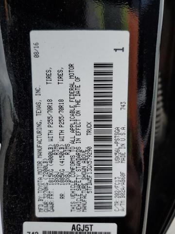 2016 Toyota Tundra Crewmax Sr5 VIN: 5TFDW5F13GX579290 Lot: 57286574