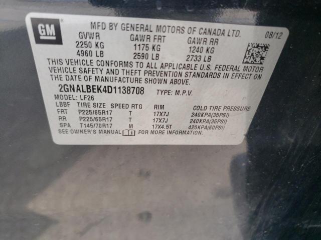 2013 Chevrolet Equinox Ls VIN: 2GNALBEK4D1138708 Lot: 54513644