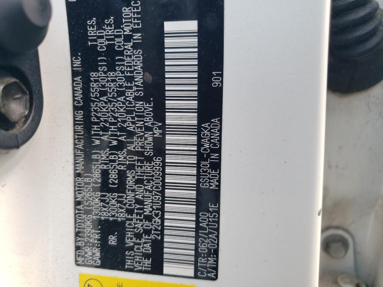 2T2GK31U97C009996 2007 Lexus Rx 350