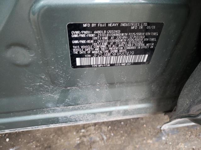 2015 Subaru Forester 2.5I Touring VIN: JF2SJAWC9FH582429 Lot: 55641044