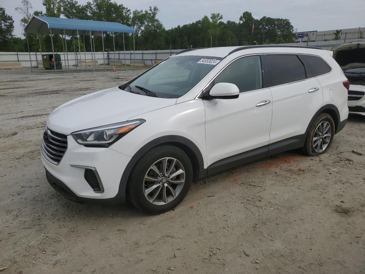 KM8SM4HF7HU224783 2017 Hyundai Santa Fe Se