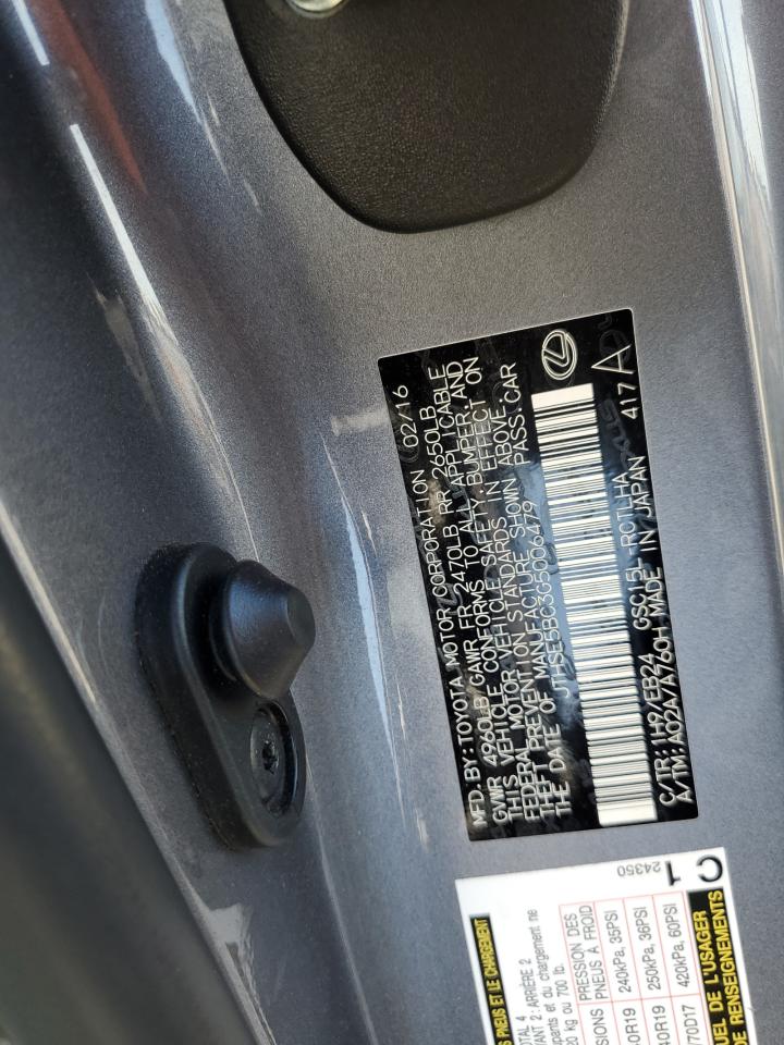 JTHSE5BC3G5006479 2016 Lexus Rc 350