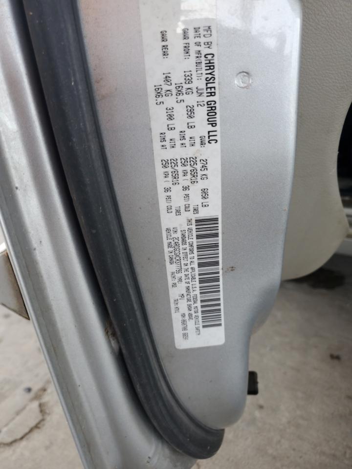 2C4RDGCGXCR377796 2012 Dodge Grand Caravan Sxt