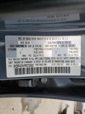 2023 Mazda 3 Preferred VIN: 3MZBPACMXPM372880 Lot: 54865894