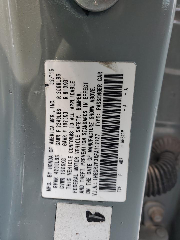 1HGCR2F3XFA119727 2015 Honda Accord Lx