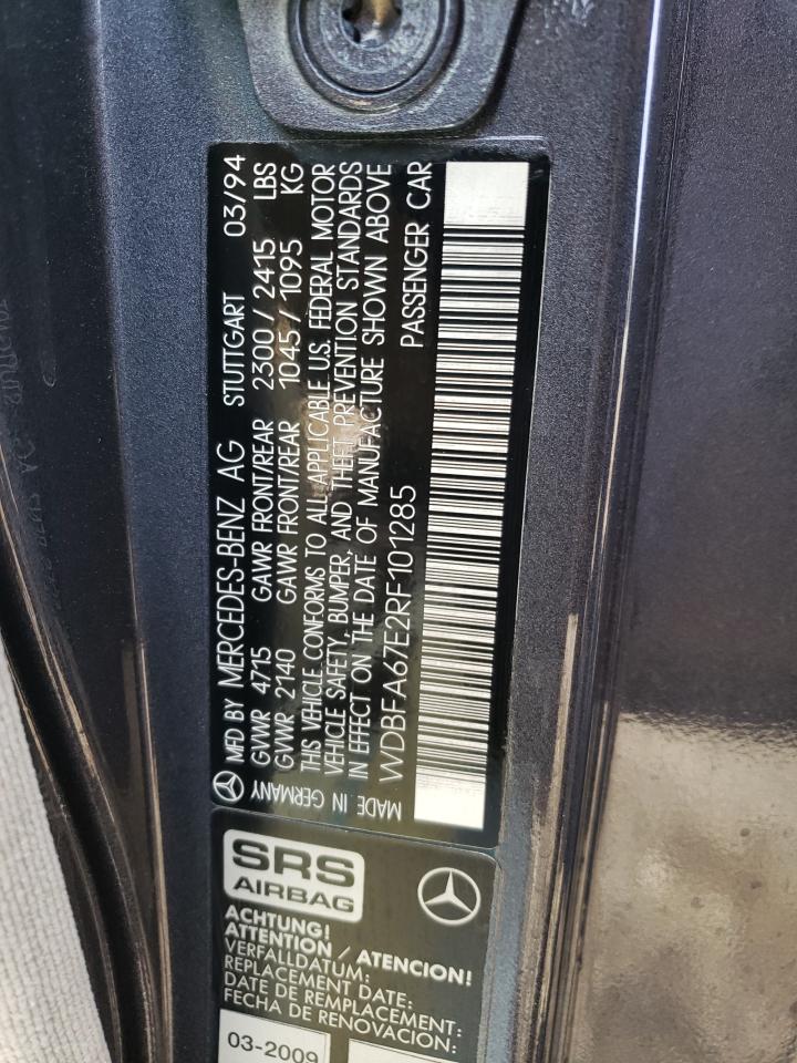 WDBFA67E2RF101285 1994 Mercedes-Benz Sl 500