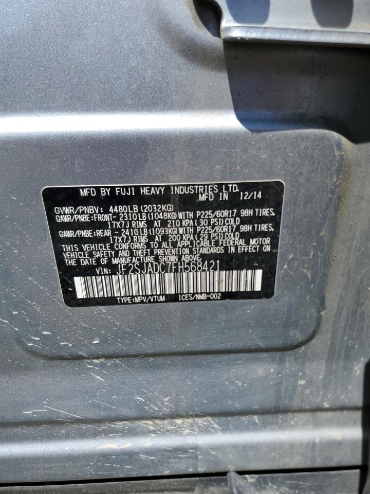 JF2SJADC7FH568421 2015 Subaru Forester 2.5I Premium