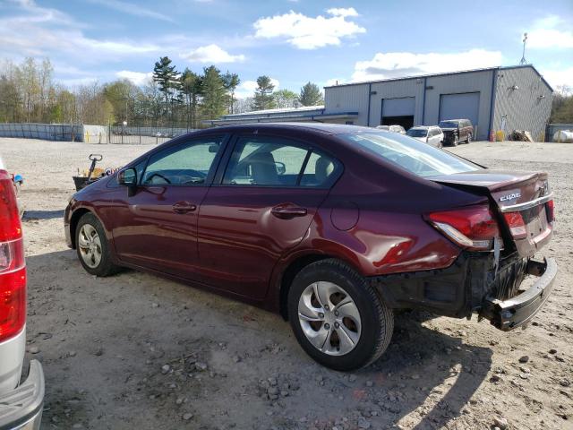 2013 Honda Civic Lx VIN: 2HGFB2F5XDH555432 Lot: 53268244