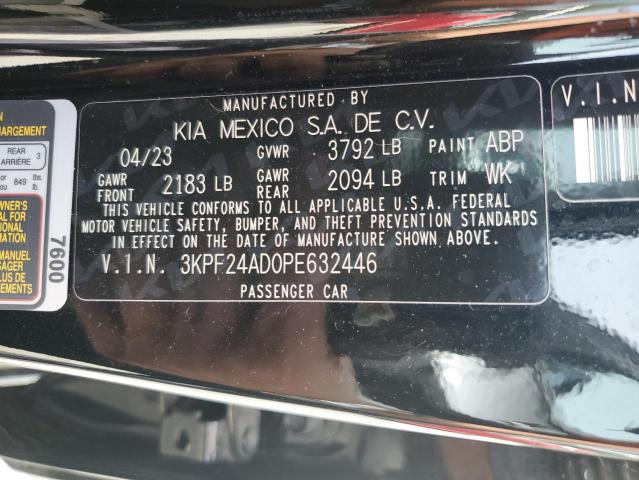 2023 Kia Forte Lx VIN: 3KPF24AD0PE632446 Lot: 53839254