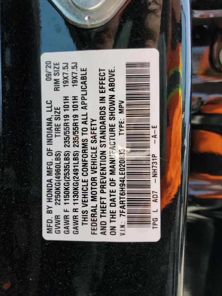 7FART6H94LE020833 2020 Honda Cr-V Touring