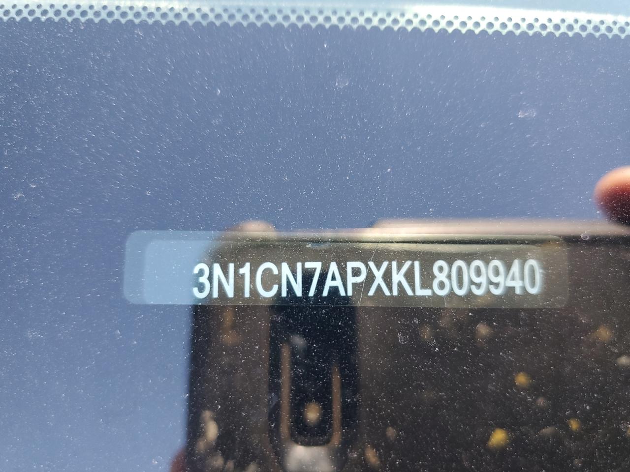 3N1CN7APXKL809940 NISSAN VERSA 2019