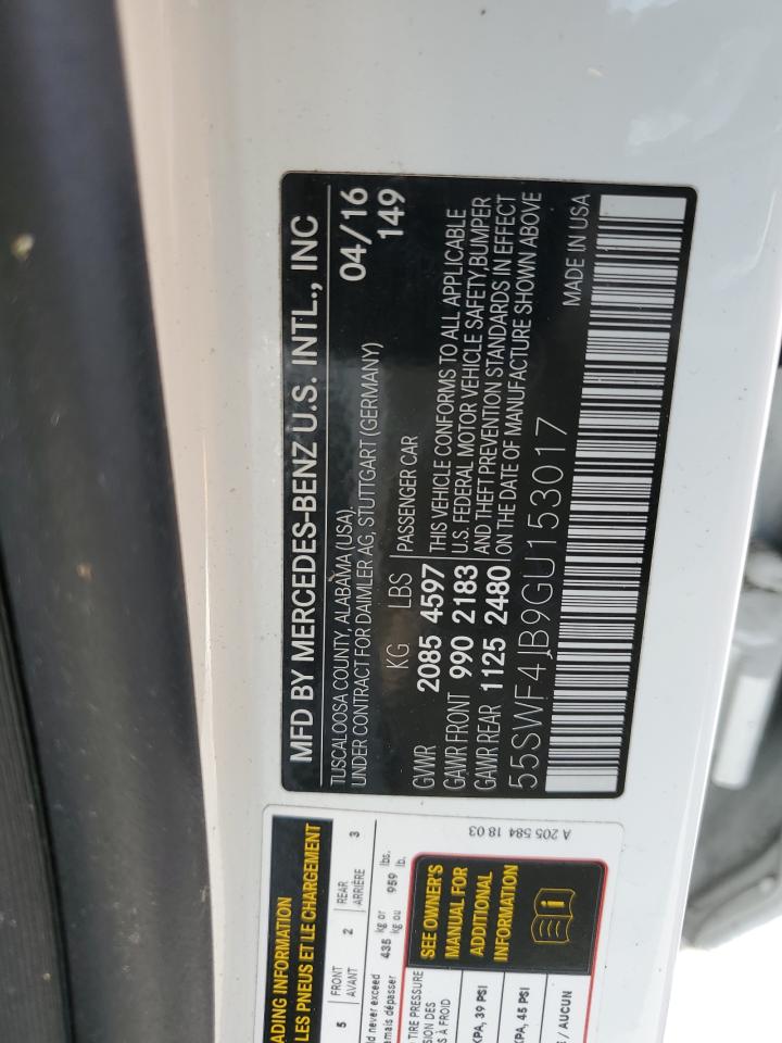 55SWF4JB9GU153017 2016 Mercedes-Benz C 300