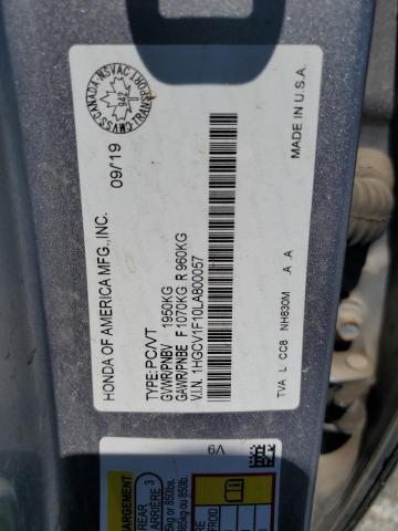 2020 HONDA ACCORD LX - 1HGCV1F10LA800057