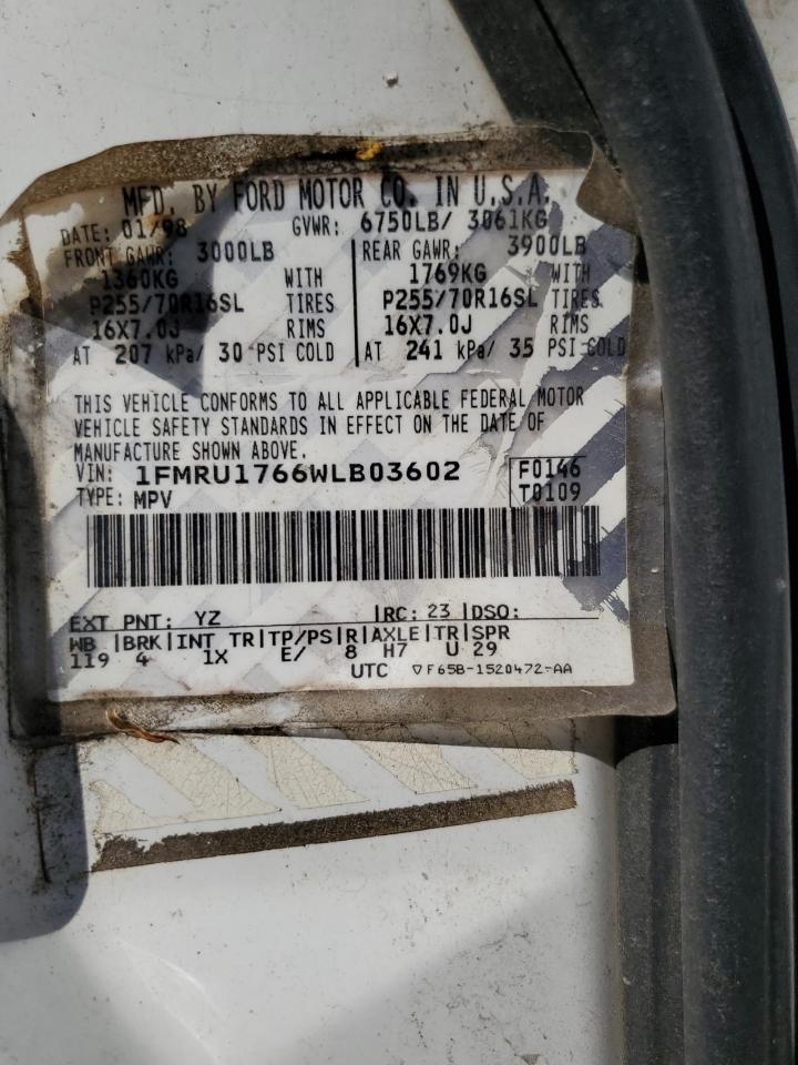 1FMRU1766WLB03602 1998 Ford Expedition