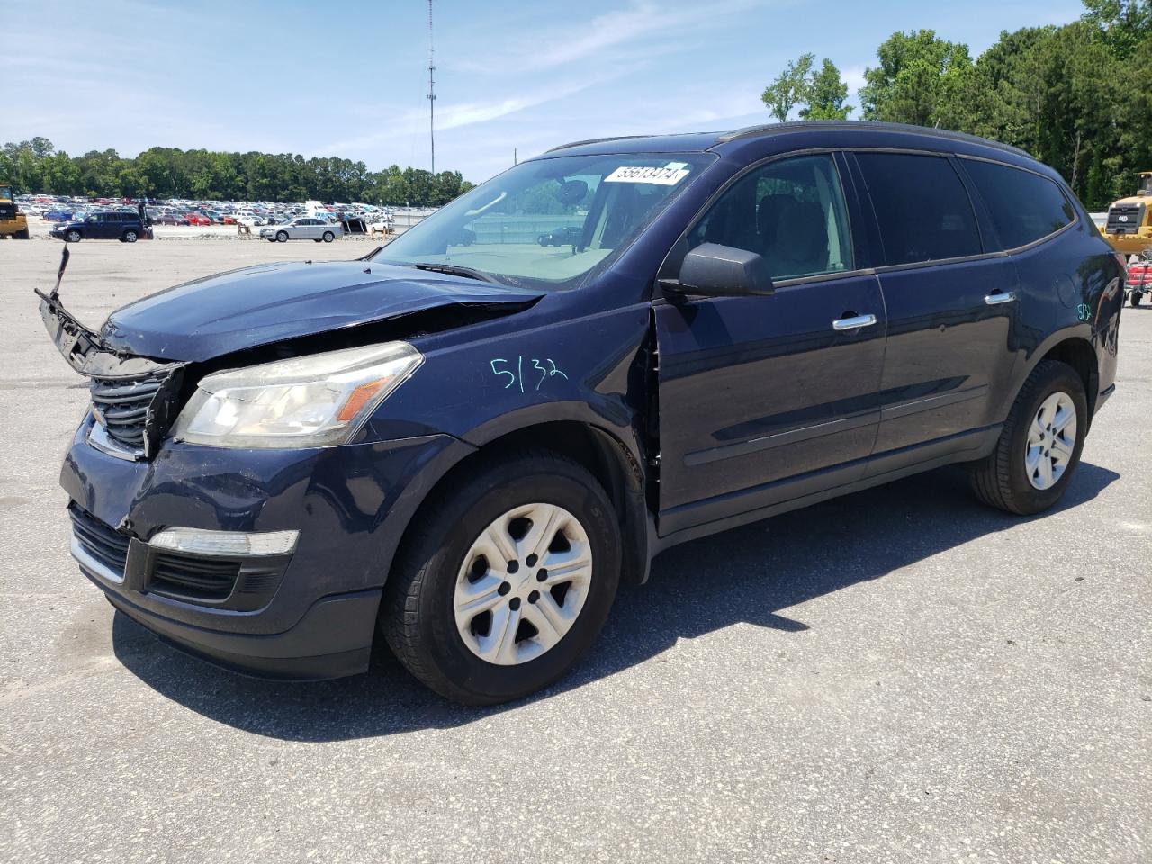 1GNKRFED4FJ366390 2015 Chevrolet Traverse Ls