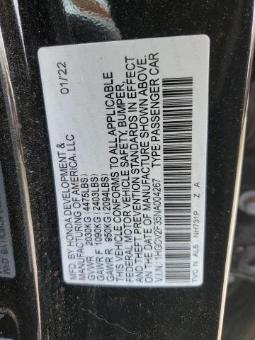 2022 Honda Accord Sport VIN: 1HGCV2F35NA004267 Lot: 55449394