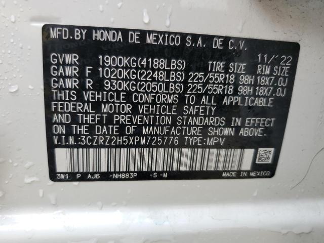 2023 Honda Hr-V Sport VIN: 3CZRZ2H5XPM725776 Lot: 53944904