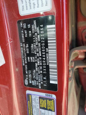 2013 Kia Optima Sx VIN: 5XXGR4A66DG221864 Lot: 56518914