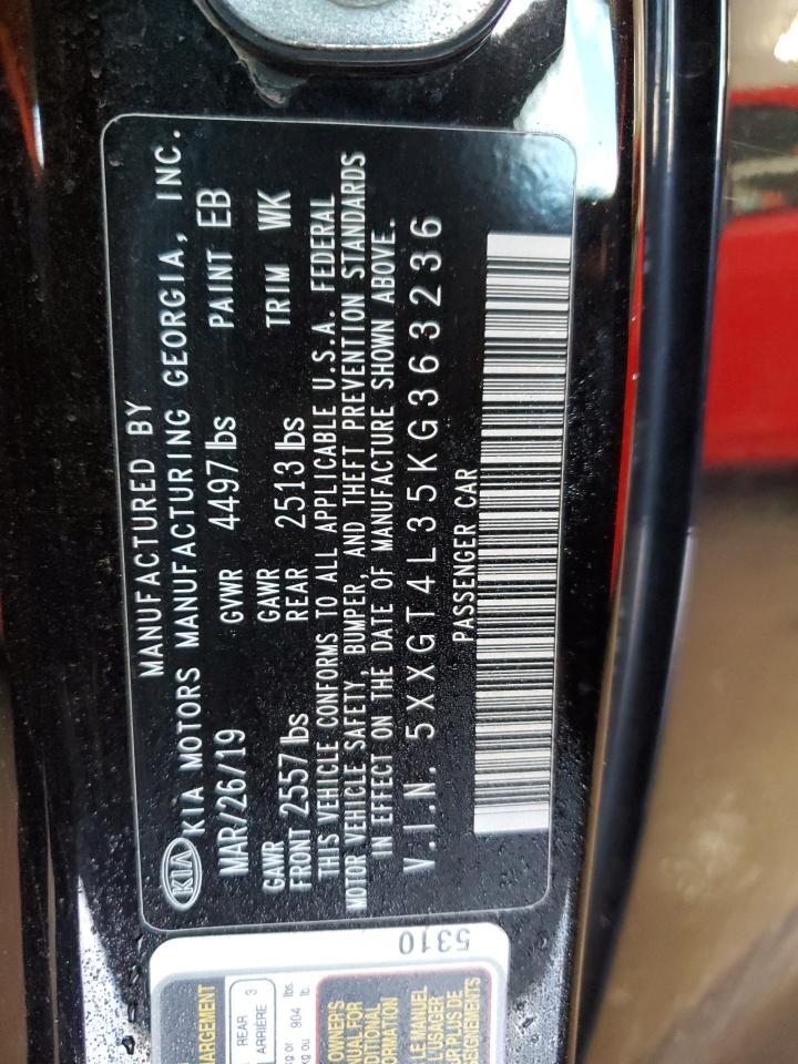 5XXGT4L35KG363236 2019 Kia Optima Lx