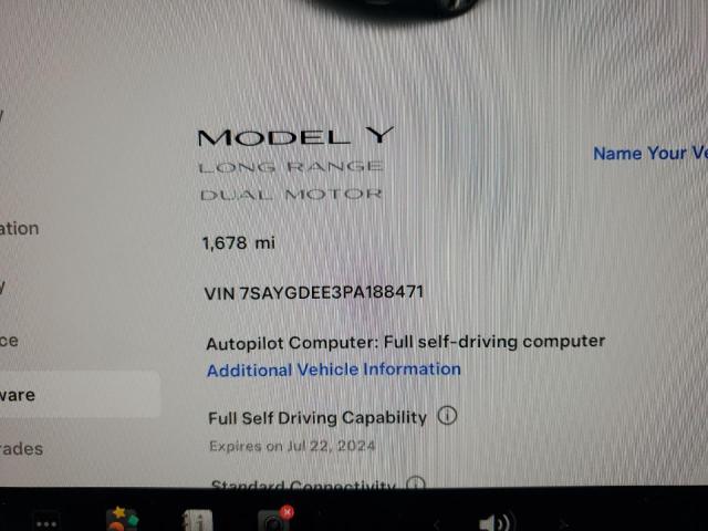 7SAYGDEE3PA188471 Tesla Model Y  9