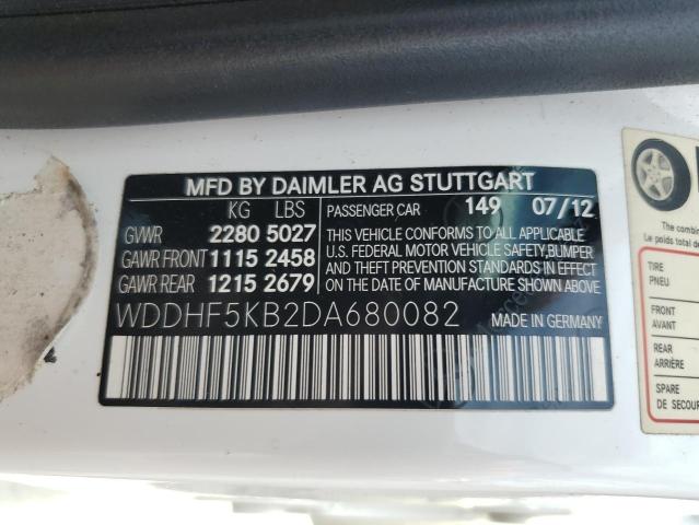 VIN WDDHF5KB2DA680082 2013 Mercedes-Benz E-Class, 350 no.12