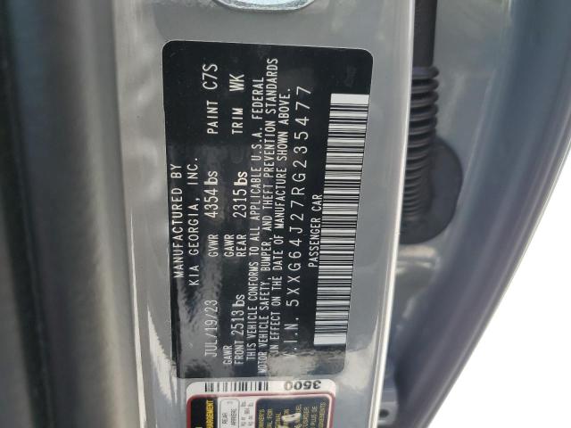 2024 Kia K5 Gt Line VIN: 5XXG64J27RG235477 Lot: 55842174