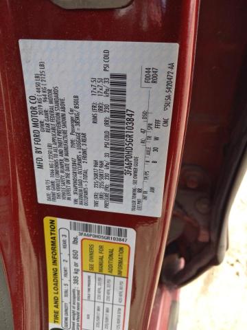 2016 FORD FUSION SE - 3FA6P0HD5GR103847