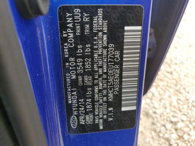 2014 Hyundai Accent Gls VIN: KMHCT5AE0EU177039 Lot: 55407404