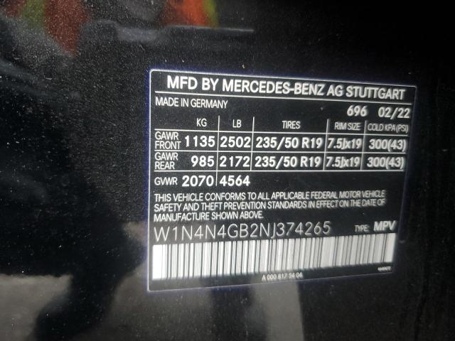 2022 Mercedes-Benz Gla 250 VIN: W1N4N4GB2NJ374265 Lot: 53864344