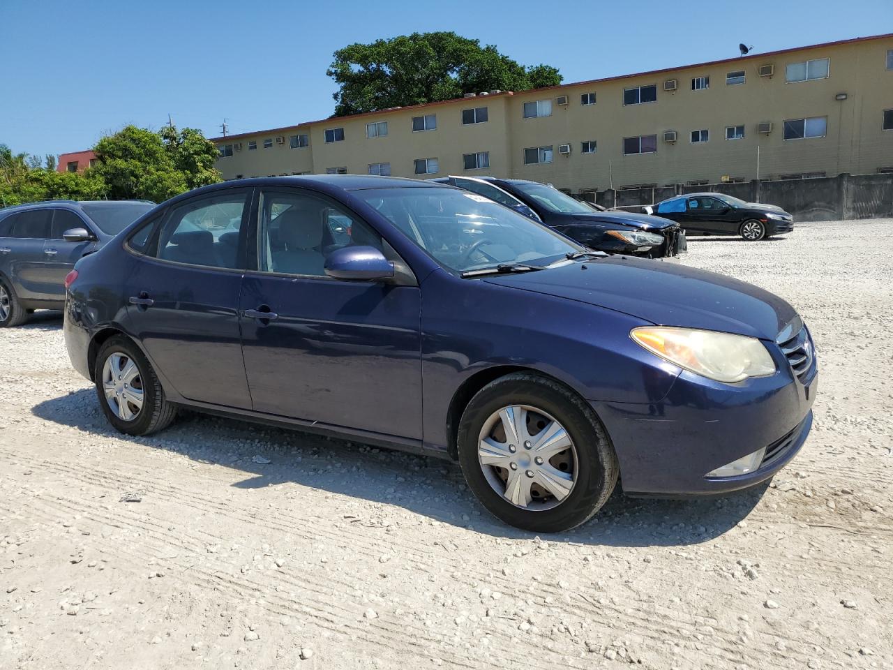 KMHDU4AD7AU904206 2010 Hyundai Elantra Blue