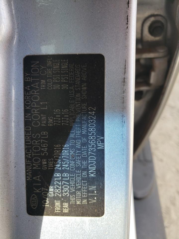 KNDJD735685803242 2008 Kia Sorento Ex