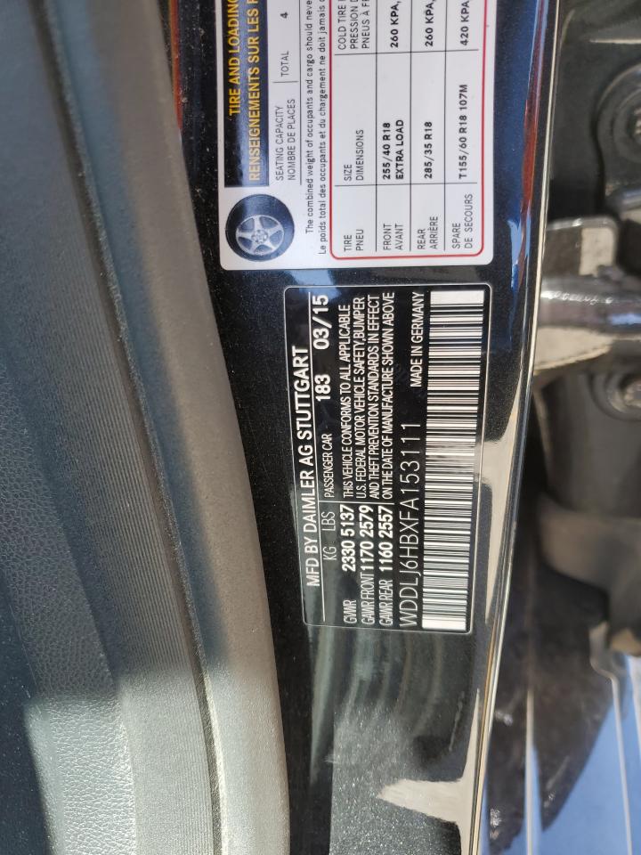 WDDLJ6HBXFA153111 2015 Mercedes-Benz Cls 400 4Matic