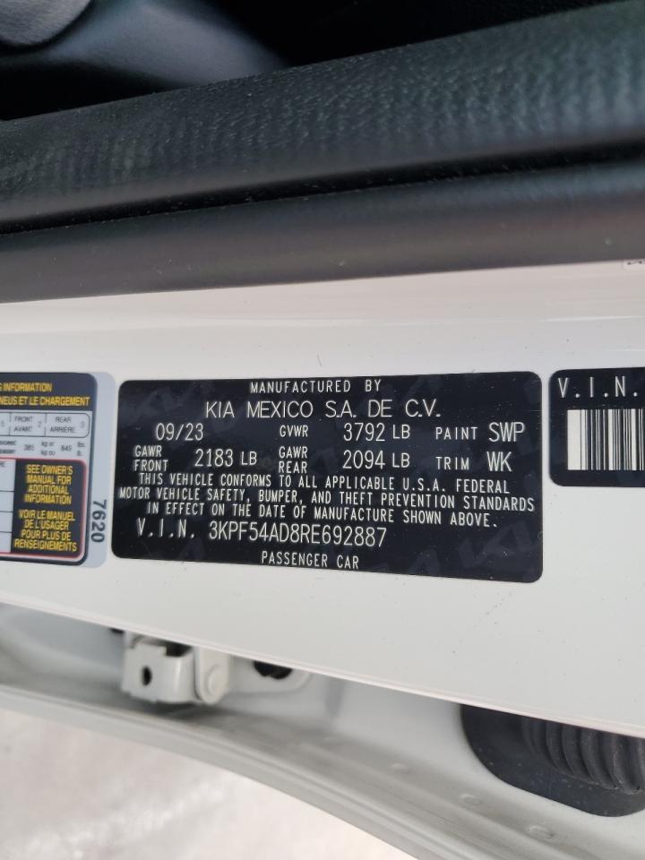 3KPF54AD8RE692887 2024 Kia Forte Gt Line