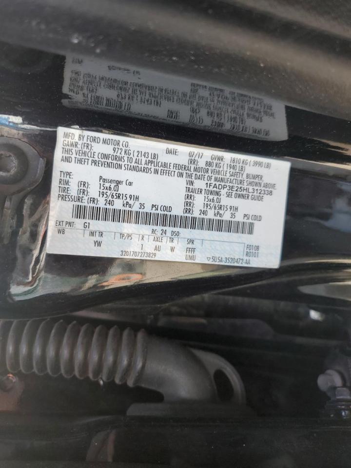 1FADP3E25HL312338 2017 Ford Focus S