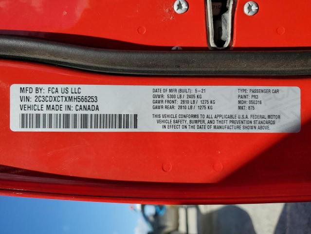 2C3CDXCTXMH566253 2021 DODGE CHARGER - Image 12