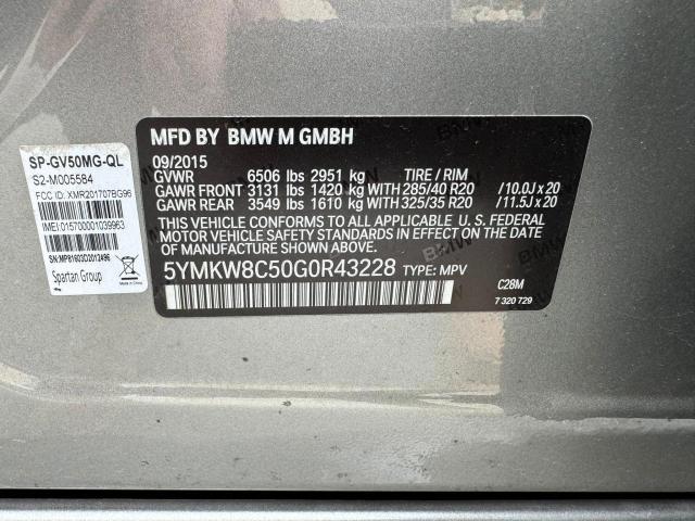 Паркетники BMW X6 2016 Серебристый