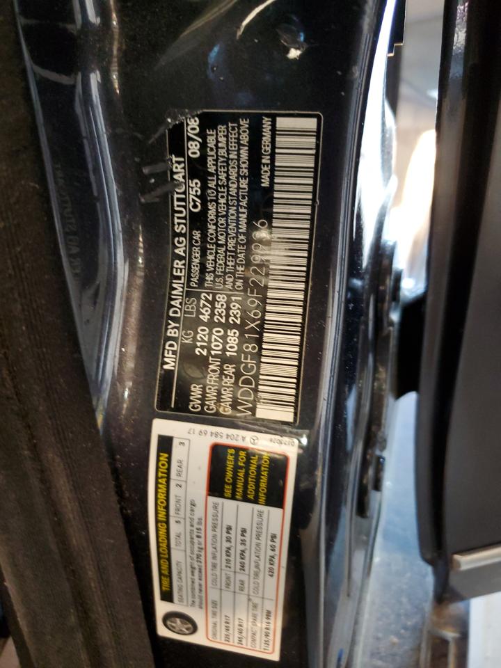 WDDGF81X69F229936 2009 Mercedes-Benz C 300 4Matic