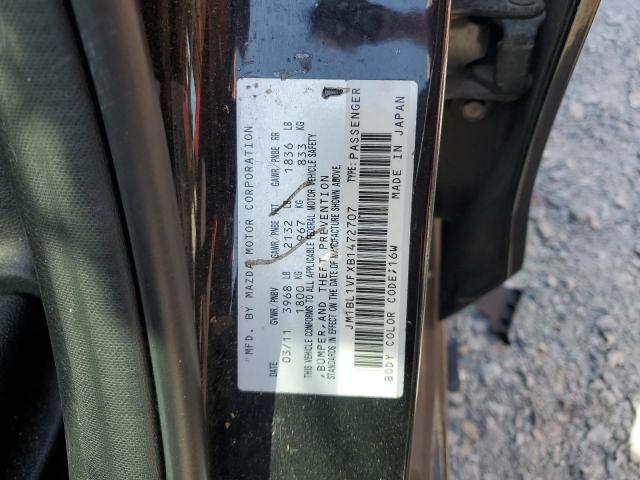 2011 Mazda 3 I VIN: JM1BL1VFXB1472707 Lot: 55829544