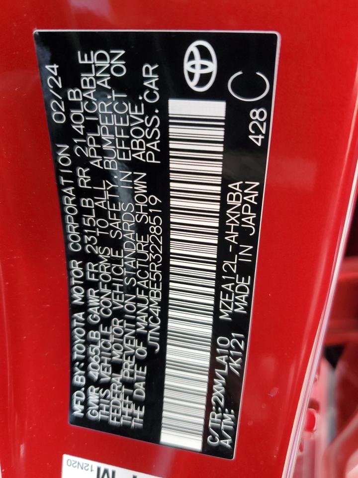 JTNC4MBE5R3228519 TOYOTA COROLLA 2024