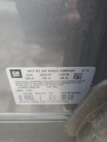 2022 Chevrolet Trailblazer Rs VIN: KL79MTSL1NB041783 Lot: 54167104