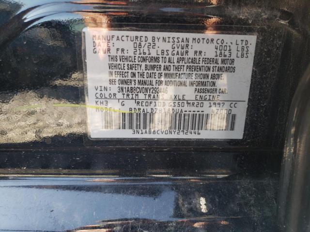 2022 Nissan Sentra Sv VIN: 3N1AB8CV0NY292446 Lot: 57005314