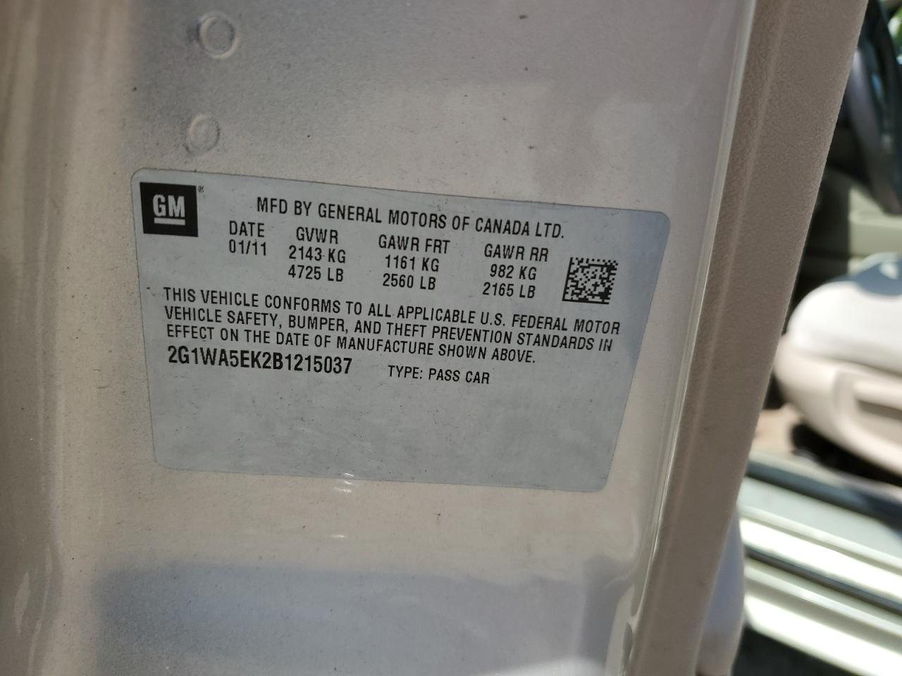 2G1WA5EK2B1215037 2011 Chevrolet Impala Ls