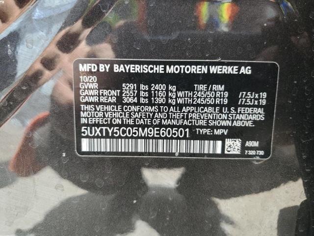 2021 BMW X3 xDrive30I VIN: 5UXTY5C05M9E60501 Lot: 56409064