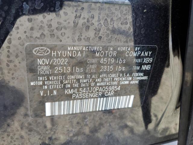 2023 Hyundai Sonata Hybrid VIN: KMHL54JJ0PA059854 Lot: 53472224