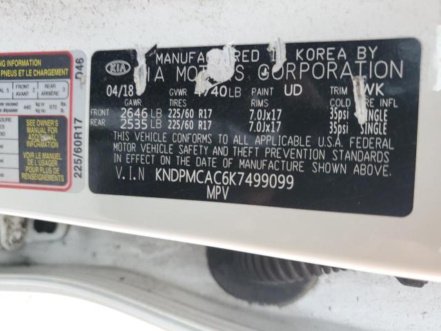 2019 Kia Sportage Lx VIN: KNDPMCAC6K7499099 Lot: 55149074